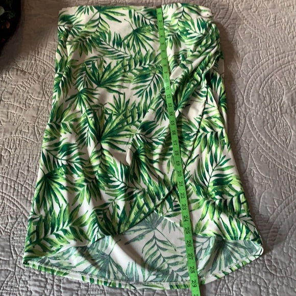 Palm print faux wrap skirt large - Picture 5 of 6